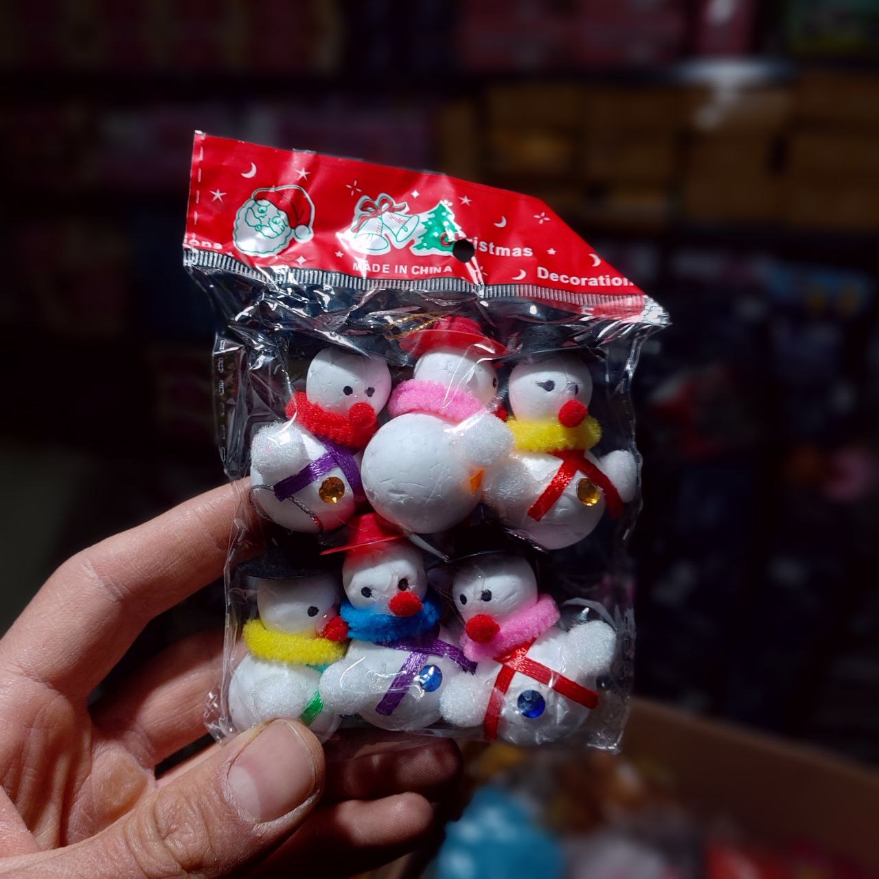 آدم برفی 6 عددی فروش عمده لوازم کریسمس در ایران پخش به صورت کلی