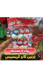 آدم برفی یونولیتی 6 عددی آویز درخت کریسمس فروش عمده لوازم کریسمس